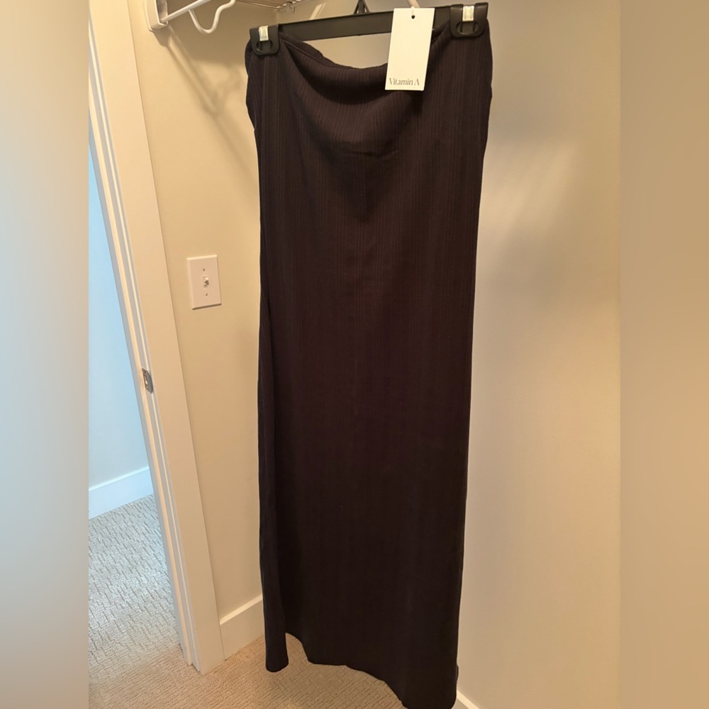 NWT Vitamin A Black Midi/Maxi dress